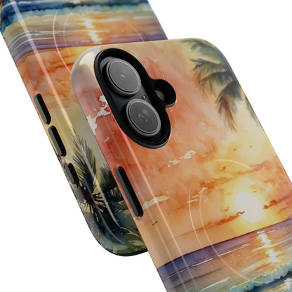 Sunset Palm iPhone 16 Plus Case - Tough+