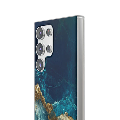 Jagged Gold Split Samsung S23 Ultra Case - Soft