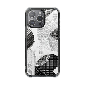 Monochrome Dynamics - Phone Case for iPhone (Clear Impact - Magnetic)