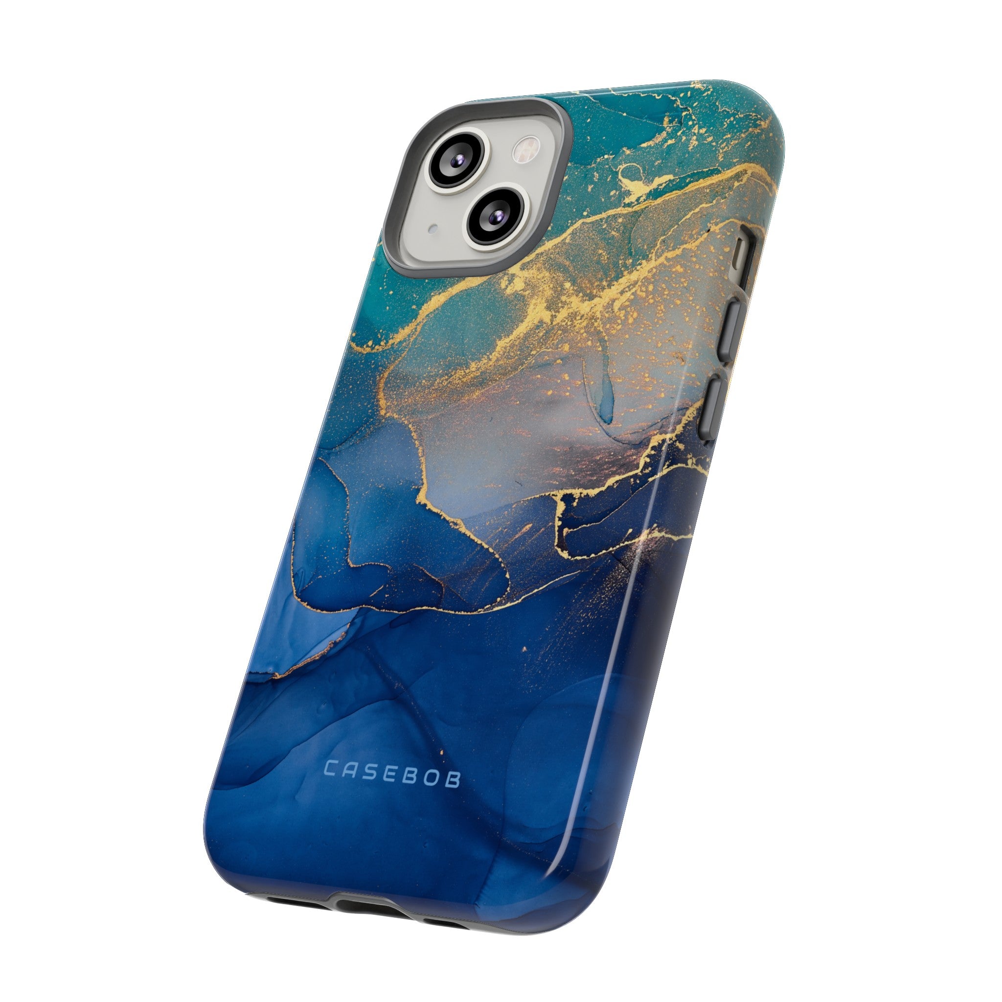 Blue Alcohol Ink - Protective Phone Case