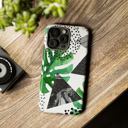 Grunge Green Tropical - Protective Phone Case