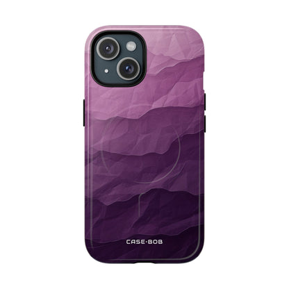 Purple Wave Layers iPhone 15 Case - Tough+