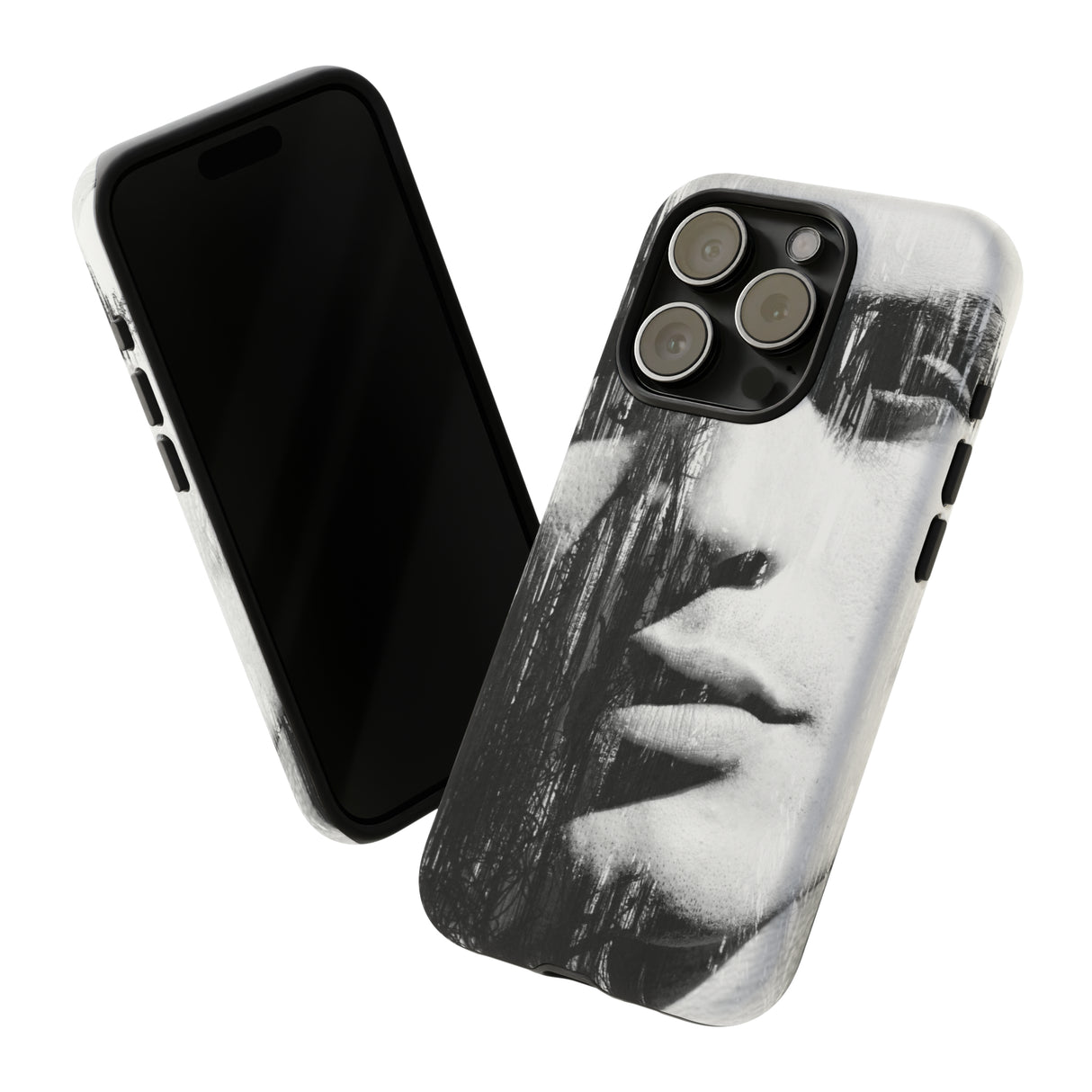 Black & White Pop Art - Protective Phone Case