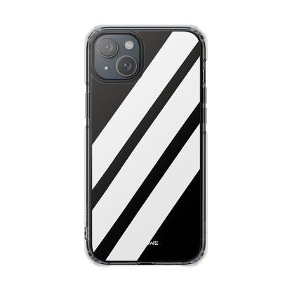 Monochrome Diagonal Symmetry iPhone Case - Impact