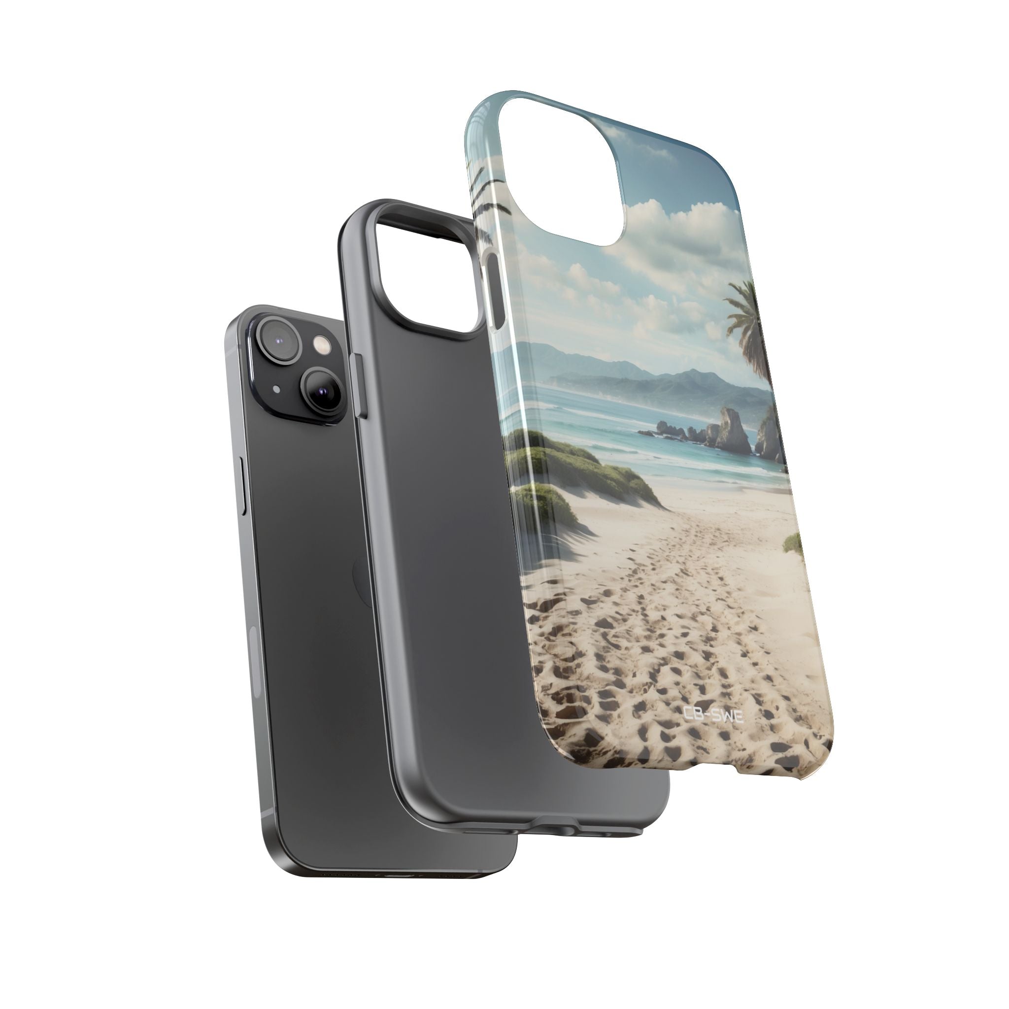 Footprints Trace Sand - iPhone Case