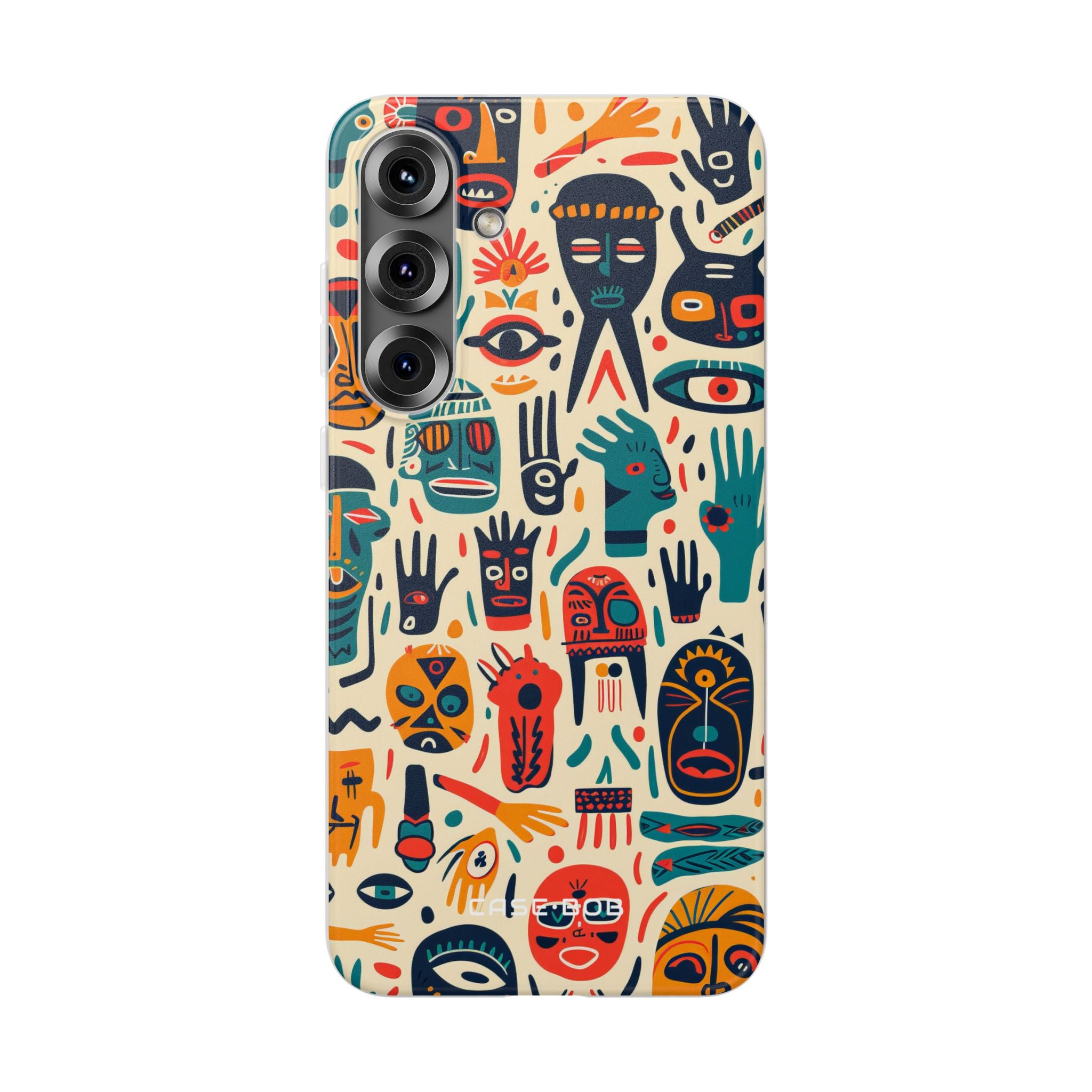 Masked Hands Yellow Samsung S25 Plus Case - Soft
