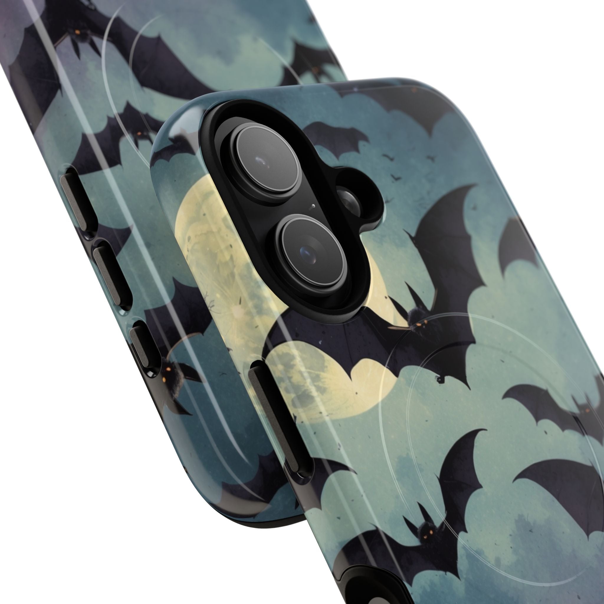 Glowing Bat Swarm iPhone 17 Case - Tough+