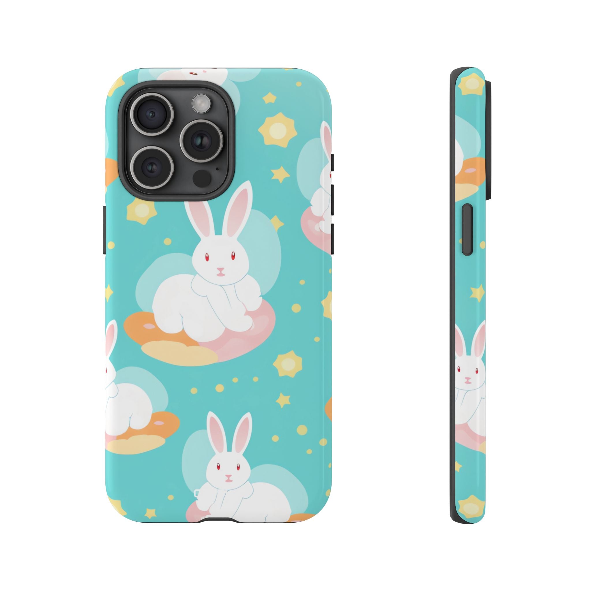 Bunnies Float Dreamily - iPhone Case