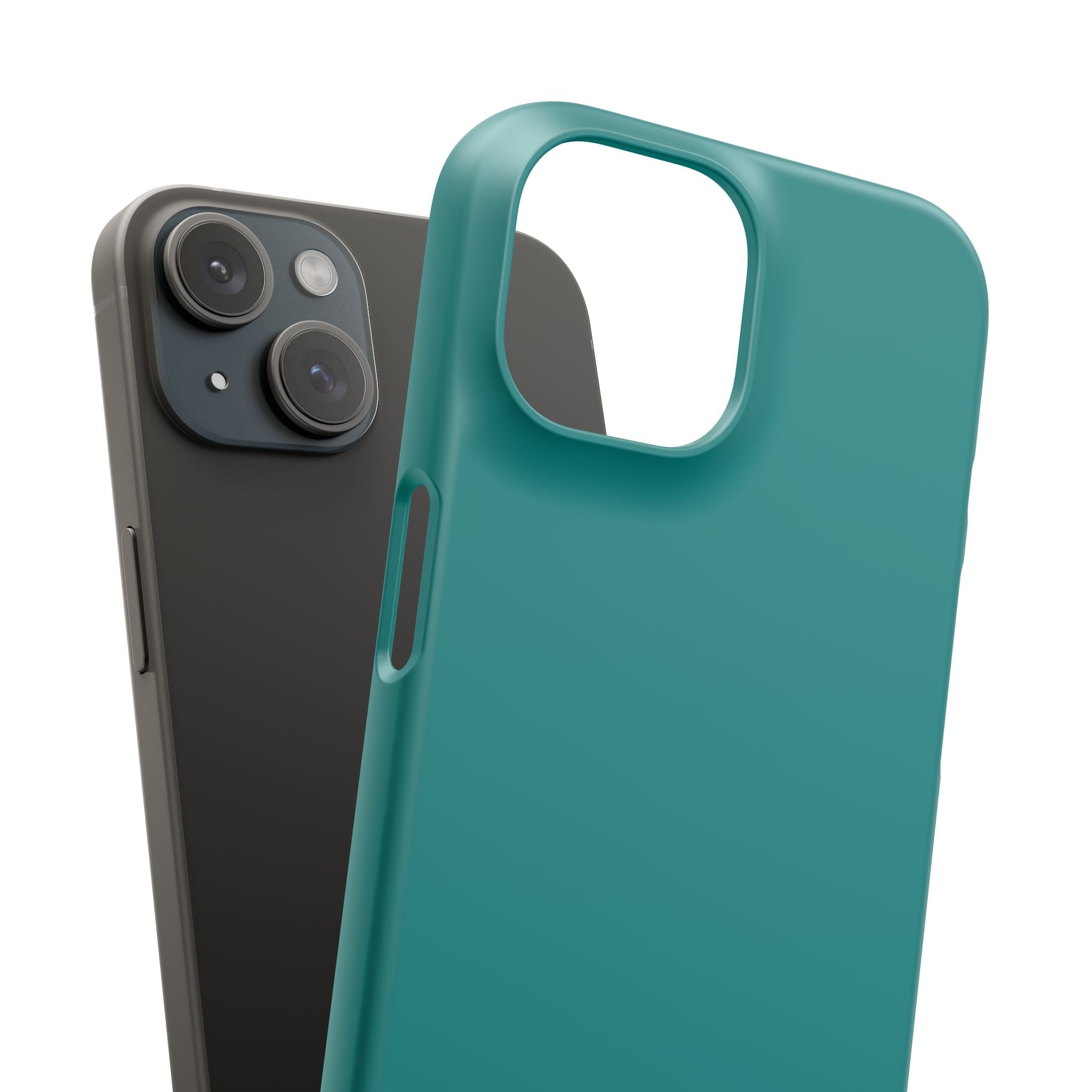 Dark Cyan iPhone 15 - Slim Phone Case