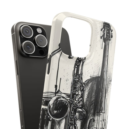 Jazz Instrument Line Symphony iPhone 16 - Slim Phone Case