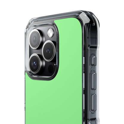 Pale Green - Clear Impact Case for iPhone