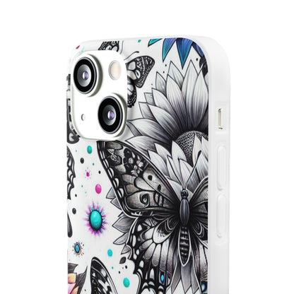 Butterfly Bloom iPhone 13 mini Case - Soft
