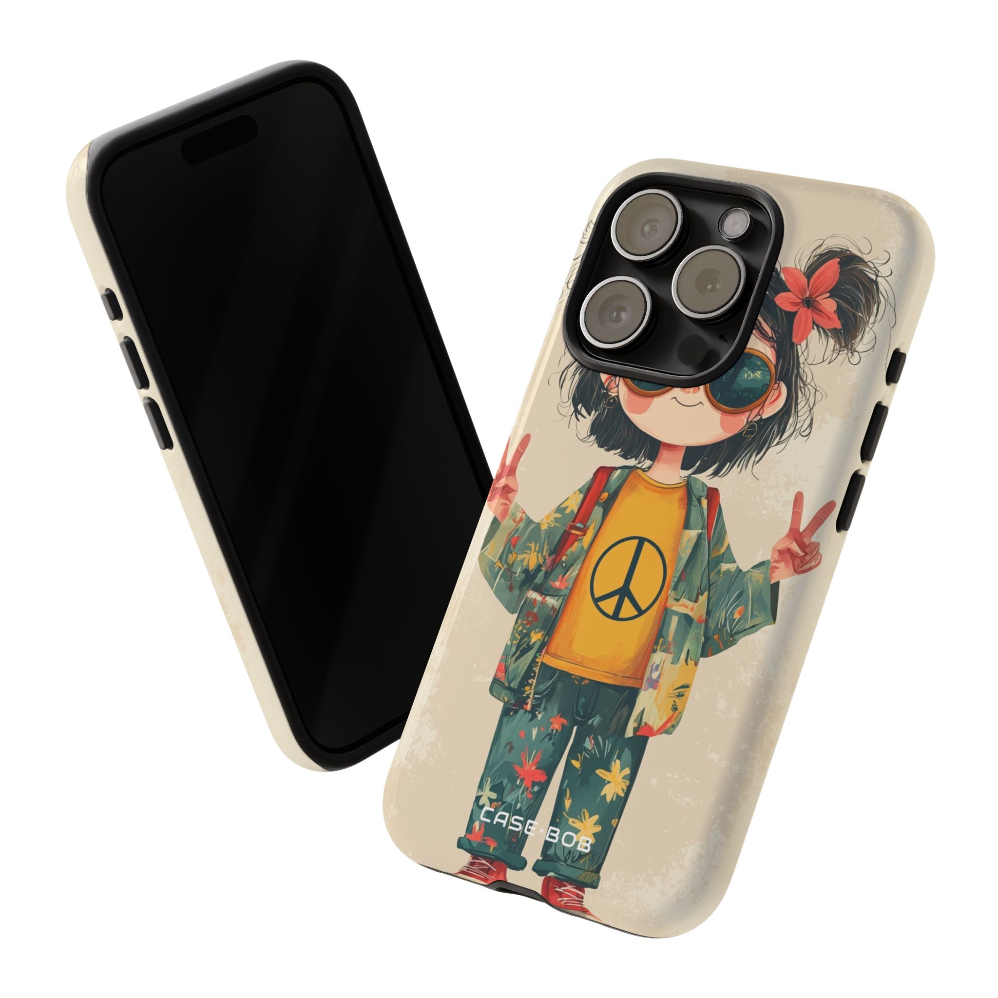 Peace Pigtails iPhone 15 Pro Case - Tough