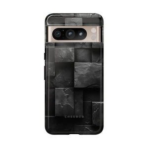 Black Geometric Elegance - Protective Phone Case