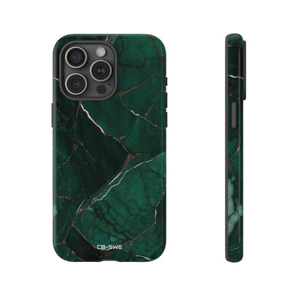 Emerald Veins Flow - iPhone Case