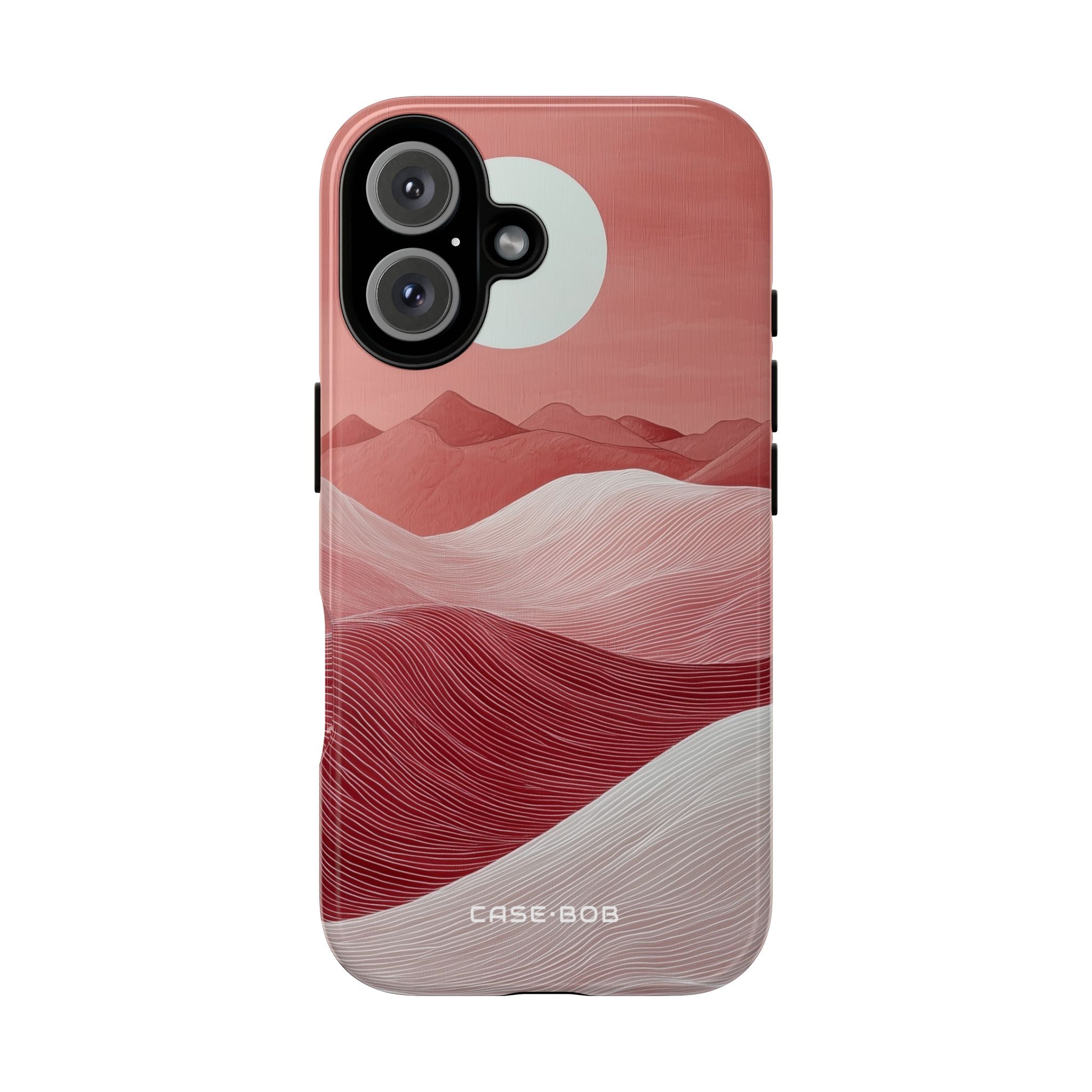White Orb Dunes iPhone 16 Plus Case - Tough