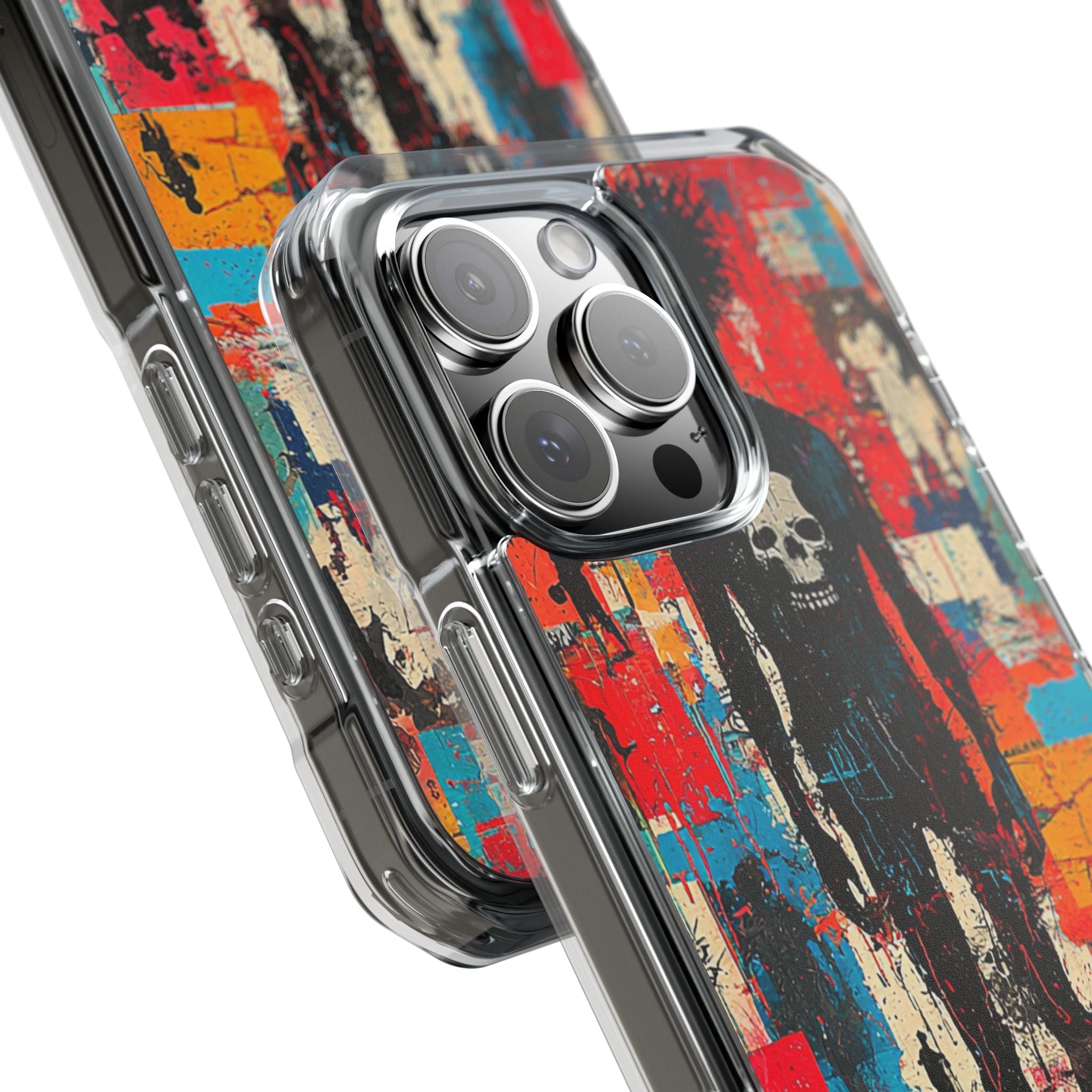 Spiky Skull Silhouette iPhone 16 Pro Max Case - Impact