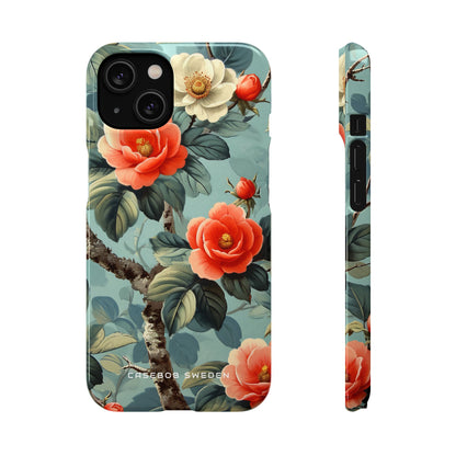 Vintage Floral Romance iPhone 14 - Slim Phone Case