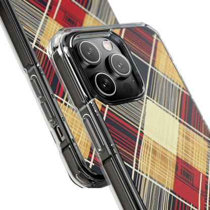 Plaid Diamond Tapestry iPhone 14 - Impact Clear+