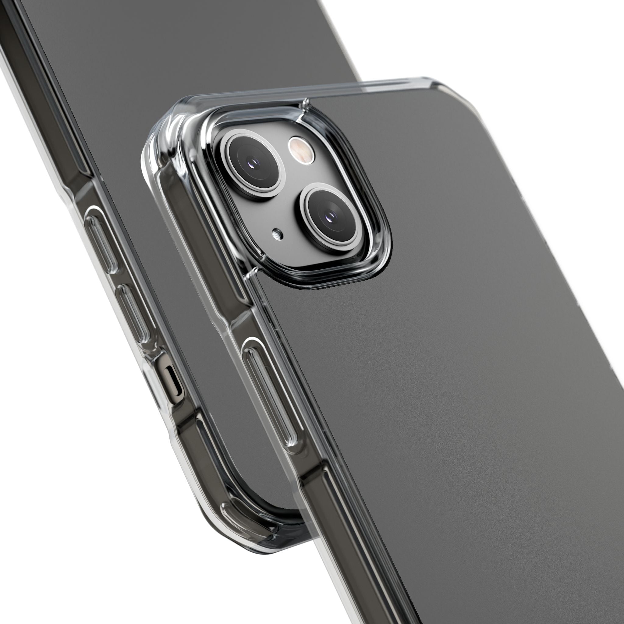 Dim Gray - Clear Impact Case for iPhone