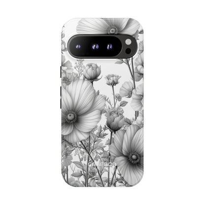 Vintage Floral Etching Google Pixel 9 - Tough