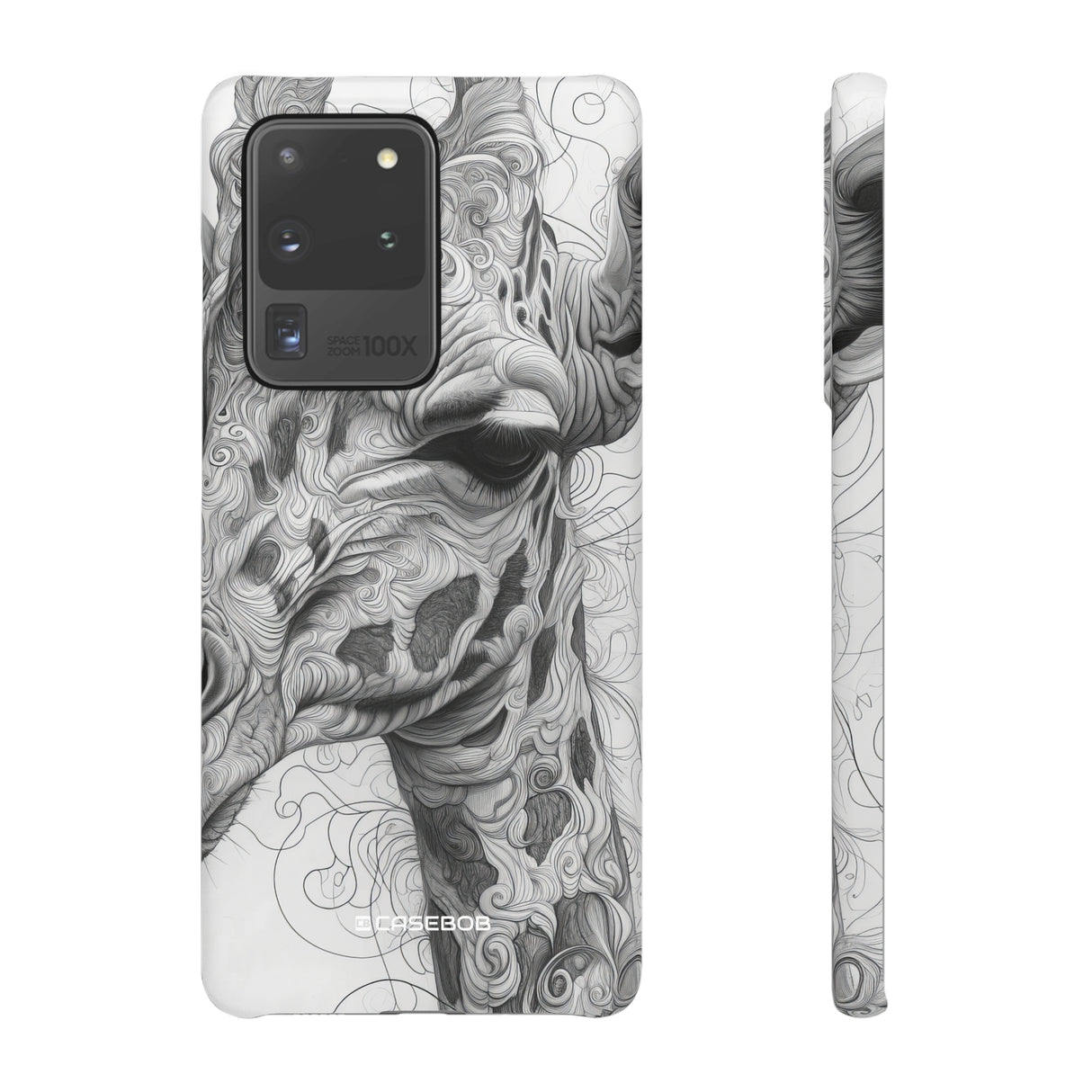 Monochrome Giraffe | Slim Phone Case for Samsung