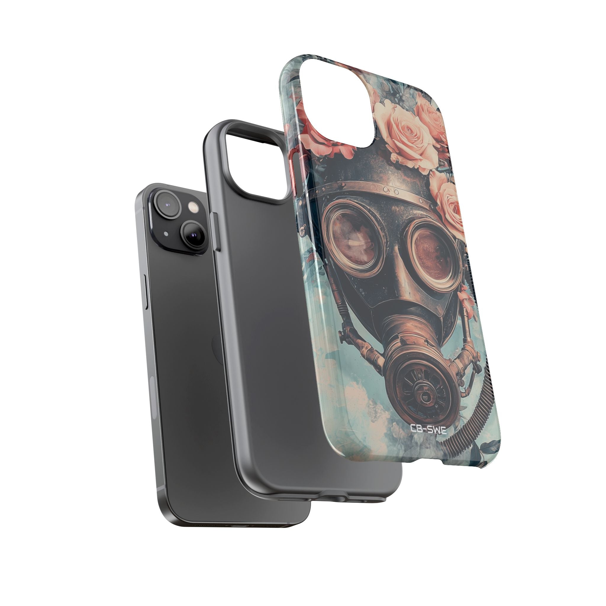 Roses Embrace Mask - iPhone Case