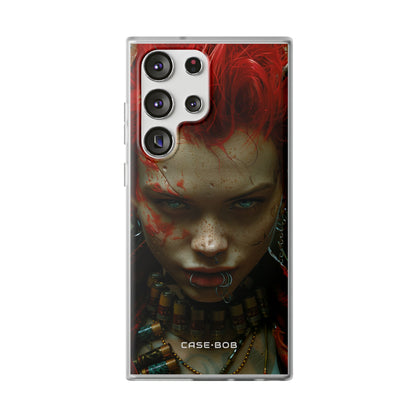 Red Spike Gaze Samsung S23 Ultra Case - Soft