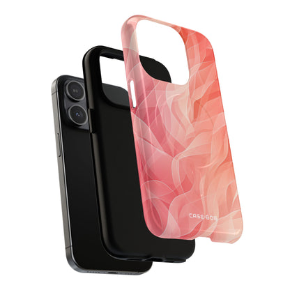 Peach Wave Drift iPhone 15 Pro Case - Tough+