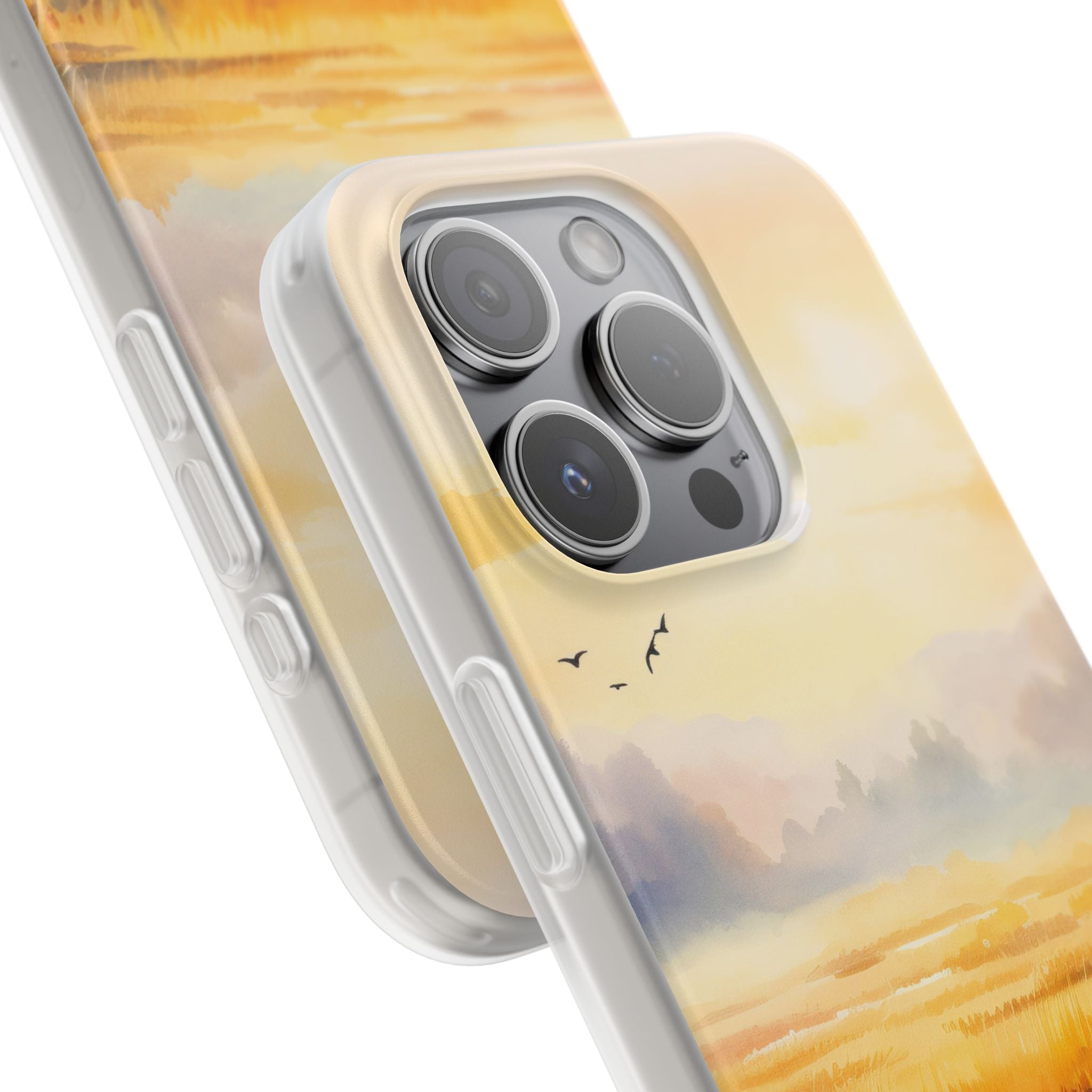 Glowing Sunrise iPhone 15 Pro Case - Soft