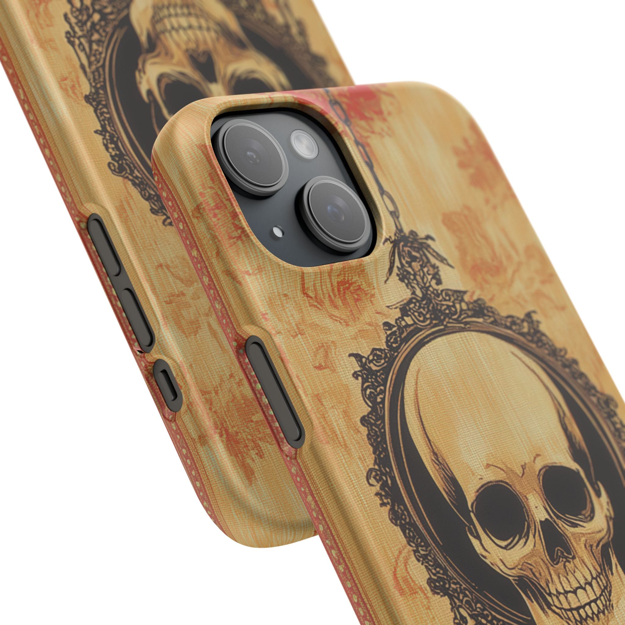 Gothic Skull Elegance iPhone 15 - Slim Phone Case