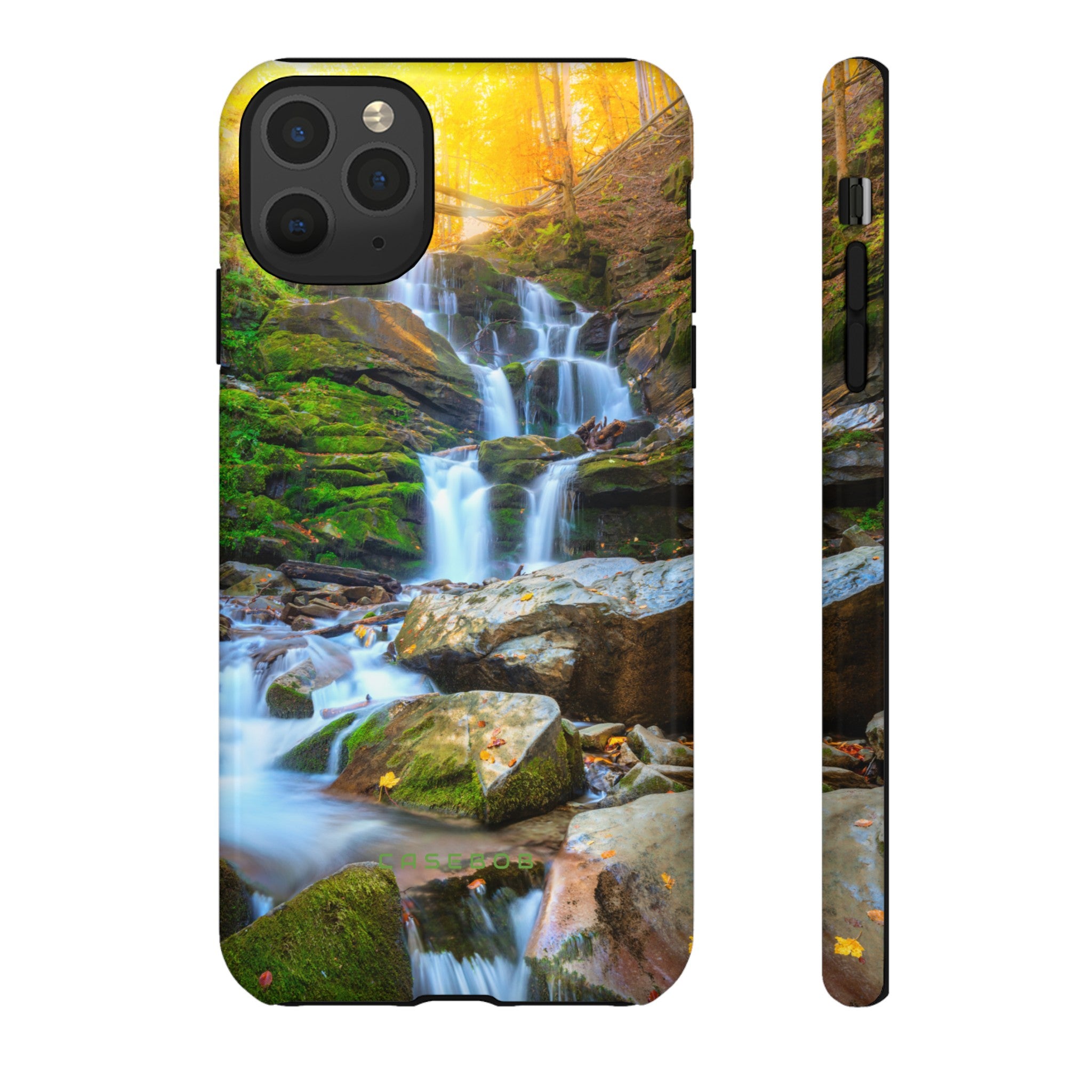 Autumn Mountain Waterfall - Protective Phone Case