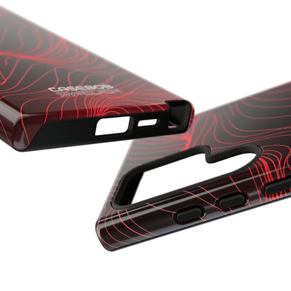 Crimson Waveform Flow Samsung S24 - Tough