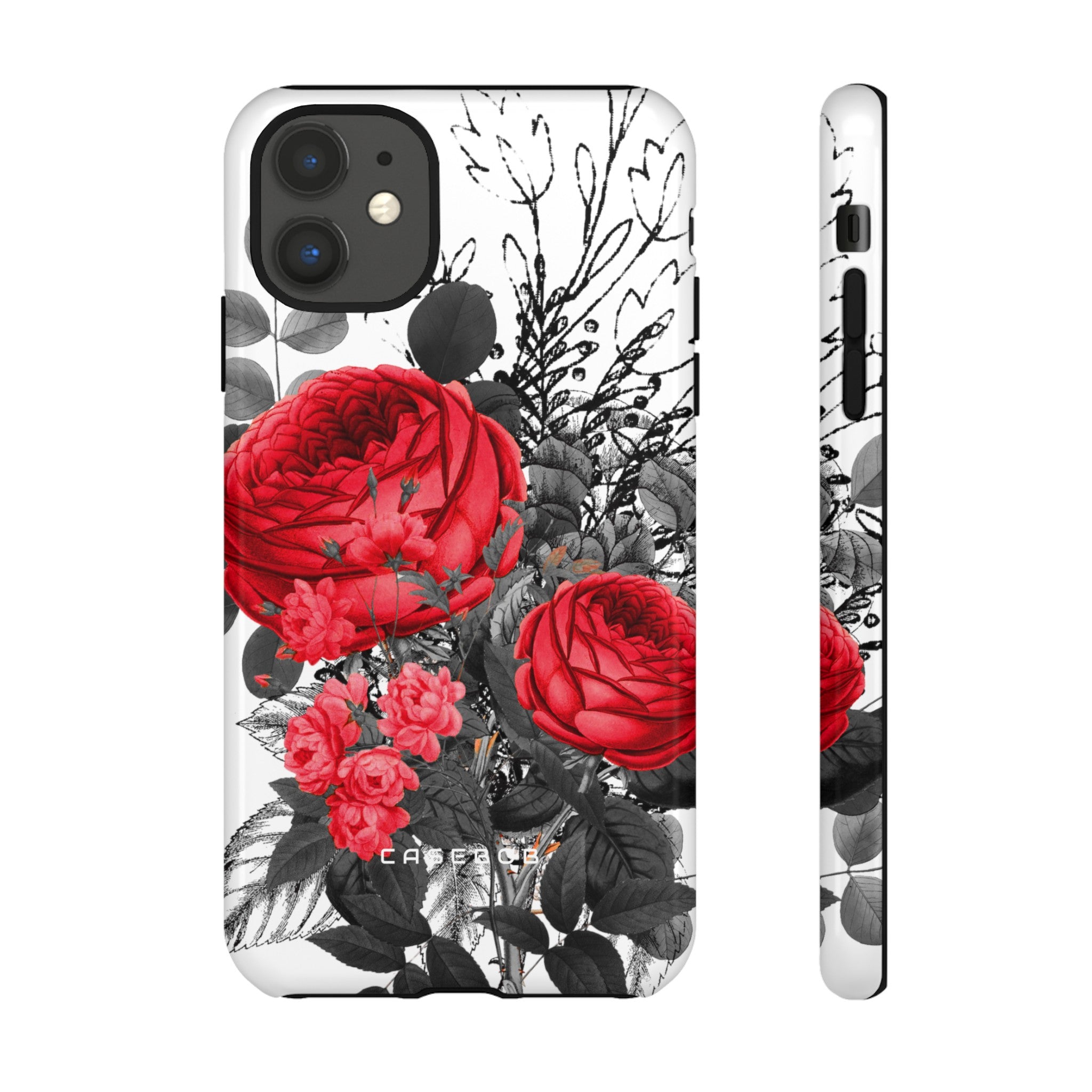 Roclops Gothic Flower - Protective Phone Case