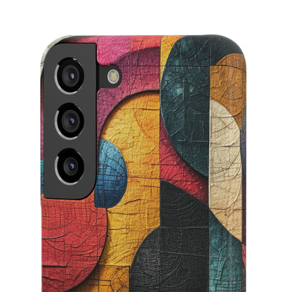 Vibrant Geometric Art - Slim Samsung S22 Phone Case