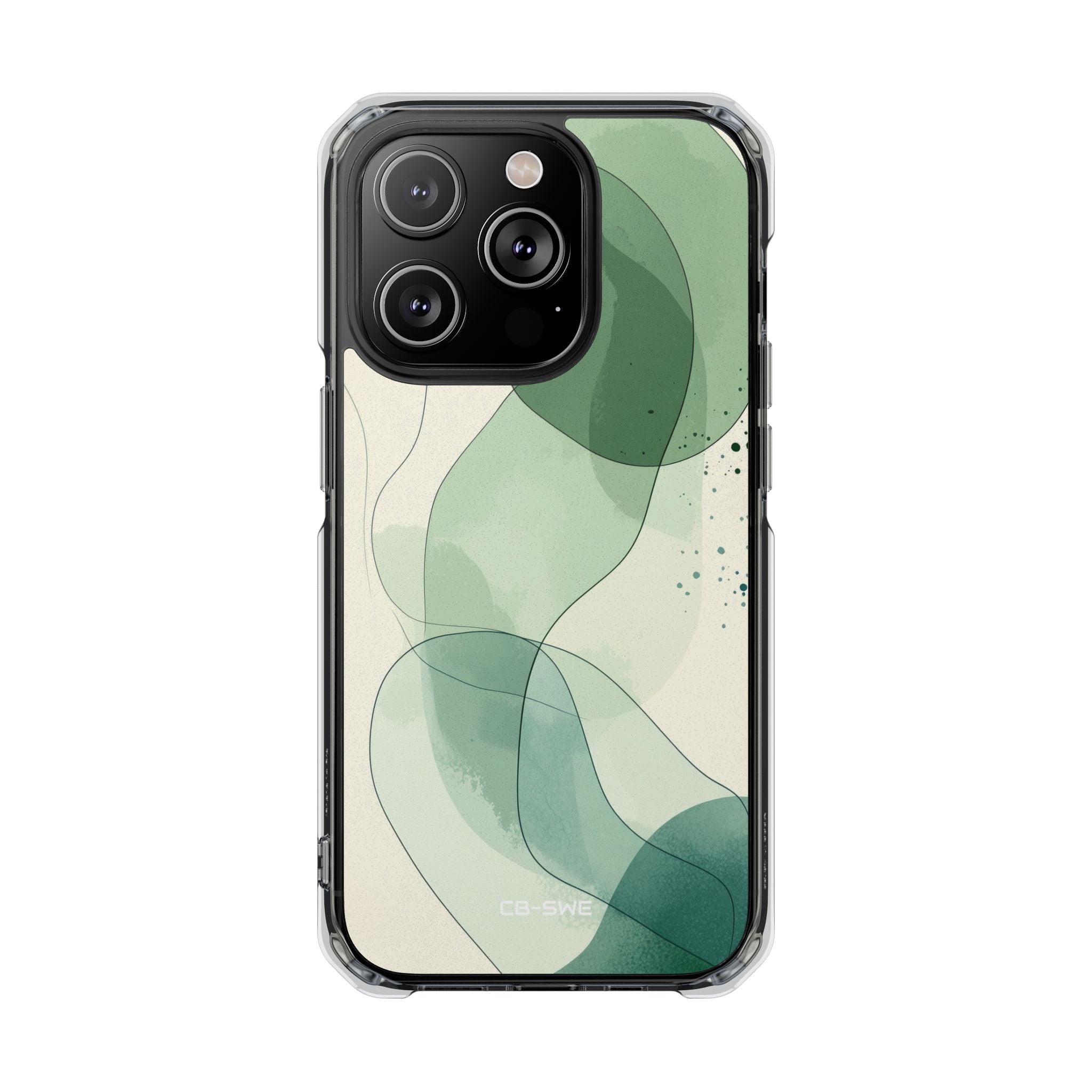Green Waves Dance iPhone Case - Impact