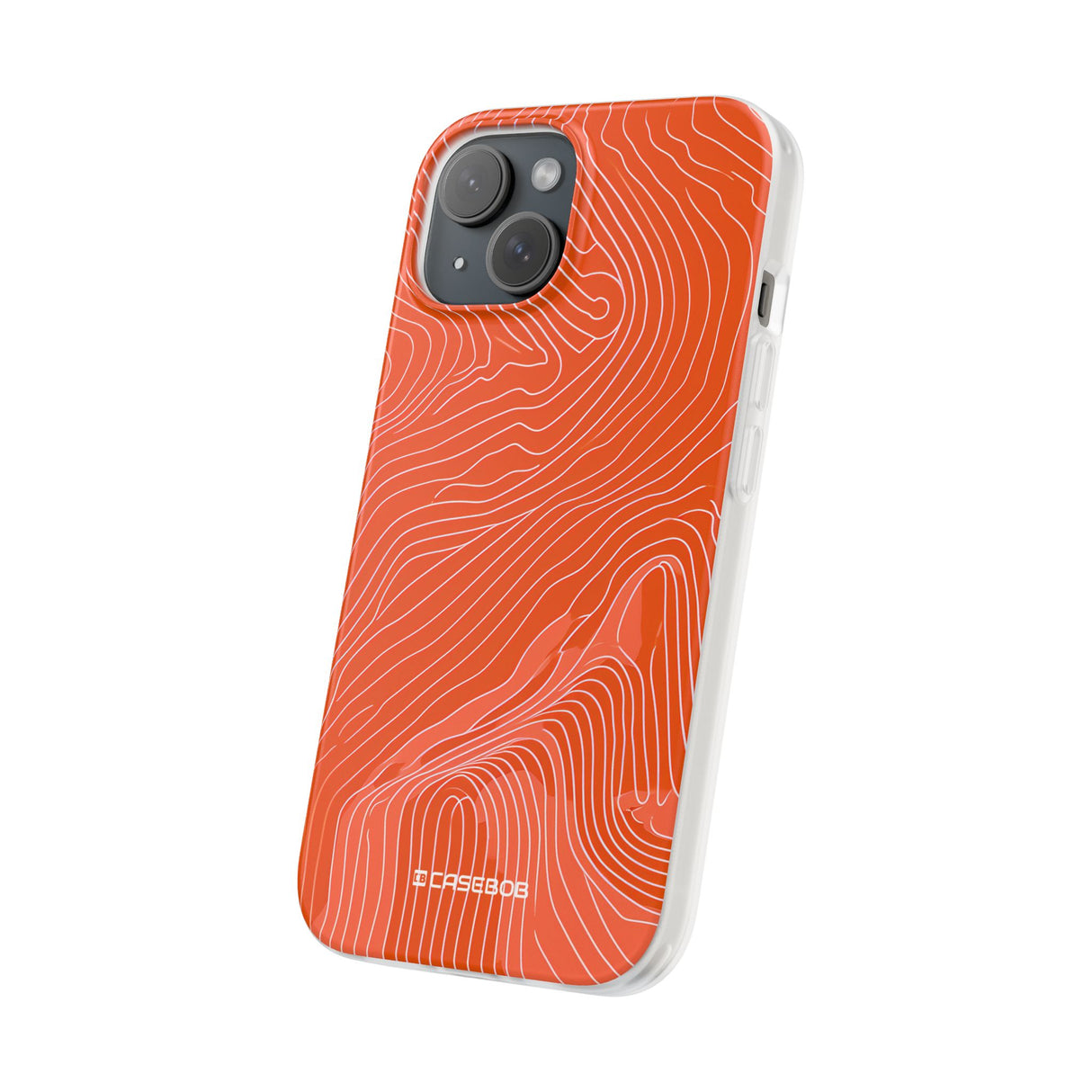 Pantone Tangerine Design | Handyhülle für iPhone (Flexible Hülle)