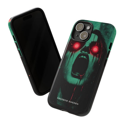 Haunting Glow of Gothic Eyes iPhone 15 - Tough Phone Case