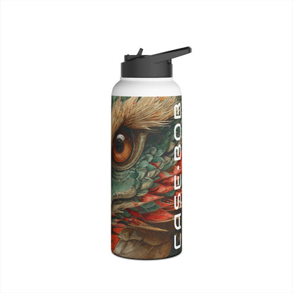 Dragon's Gaze Crimson - Stainless Steel Water Bottle