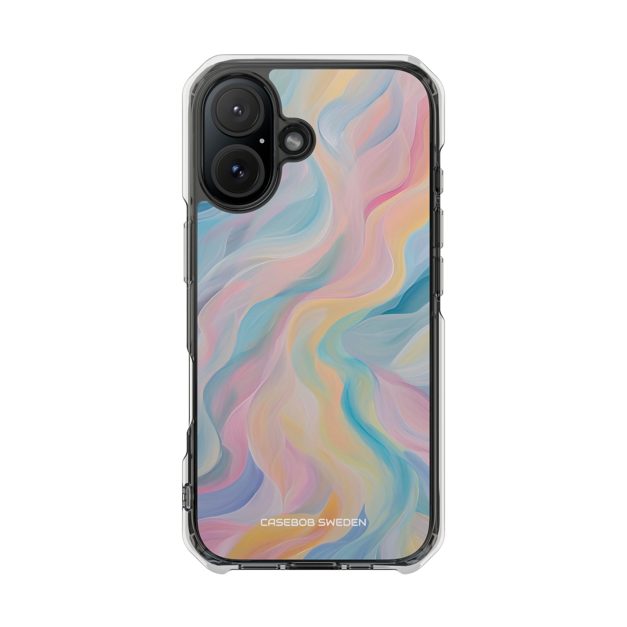 Dreamy Pastel Swirls - Clear Impact iPhone 16 Phone Case