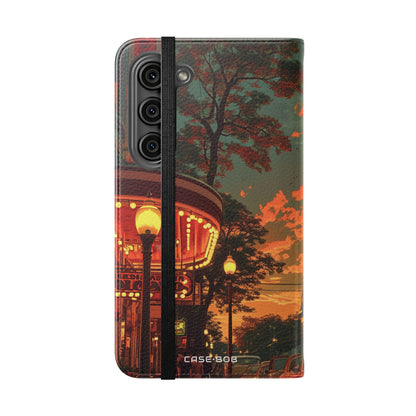 Crimson Classic Glow - Samsung S23 Case - Wallet