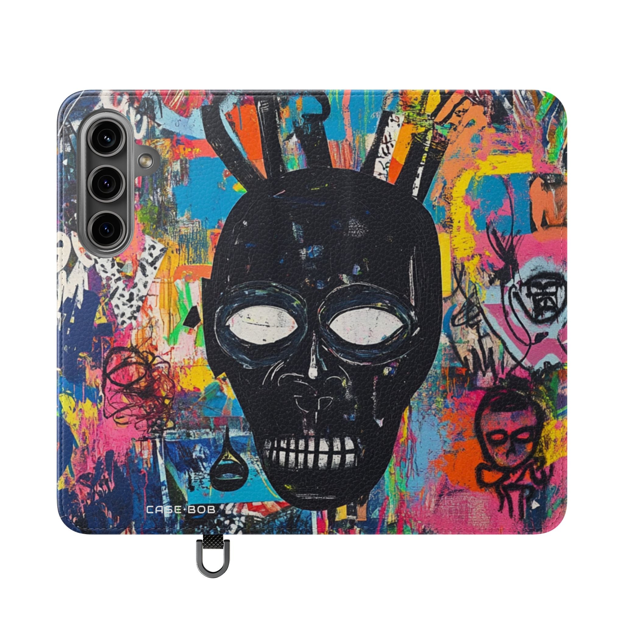 Neon Skull Burst - Samsung S24 Case - Wallet
