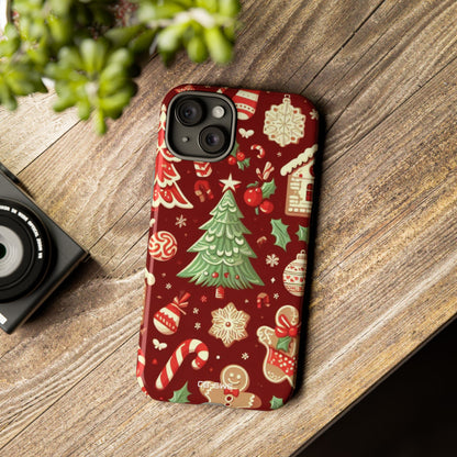 Gingerbread Smiles Shine - iPhone Case