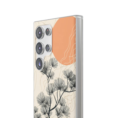 Spiky Tree Sunset Samsung S23 Ultra Case - Soft