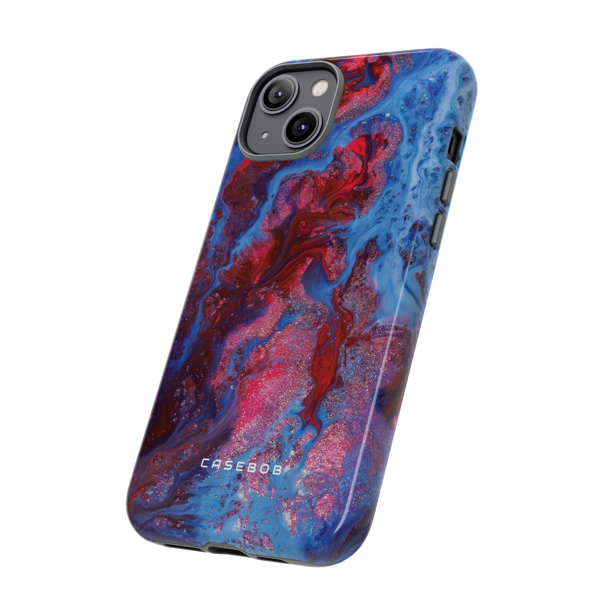 Deep Red Ink Art Phone Case - Protective - Protective Phone Case