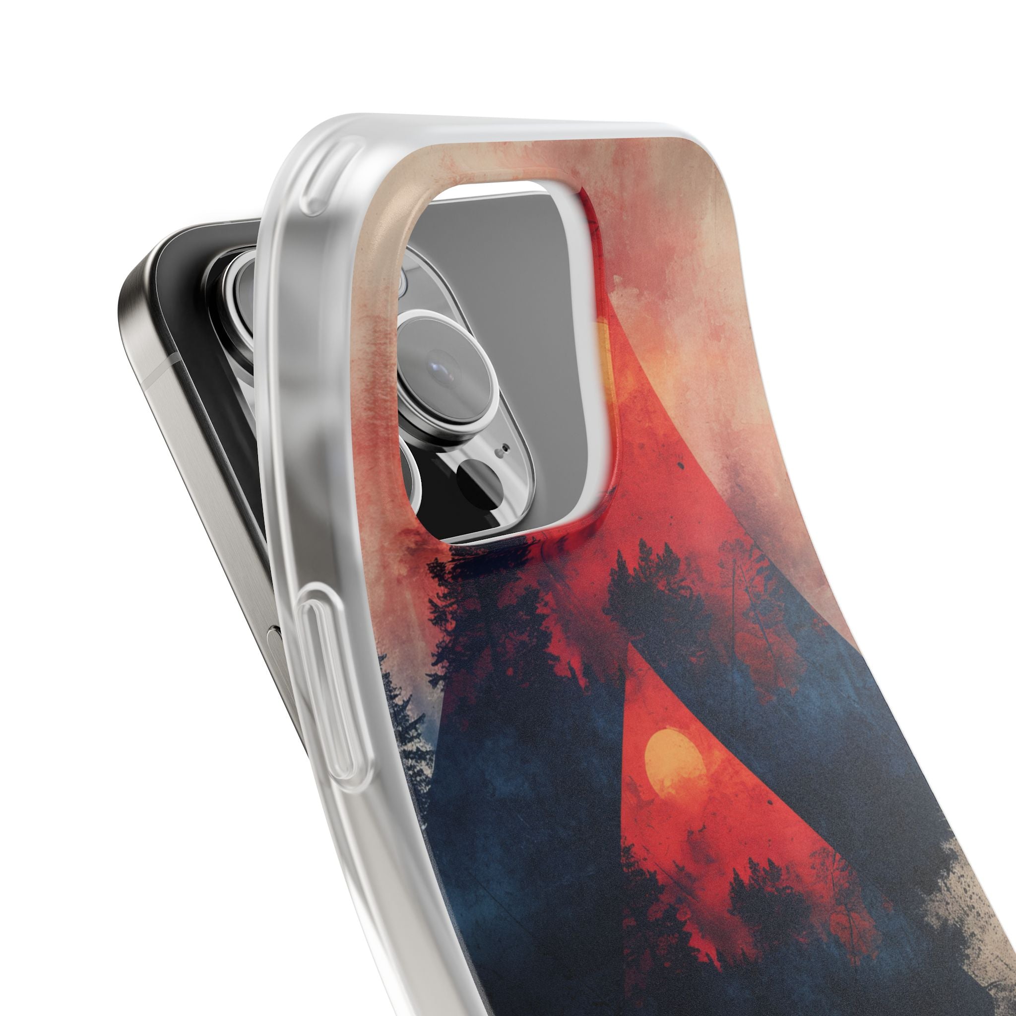 Red Sky Serenity - Flexi iPhone 16 Phone Case