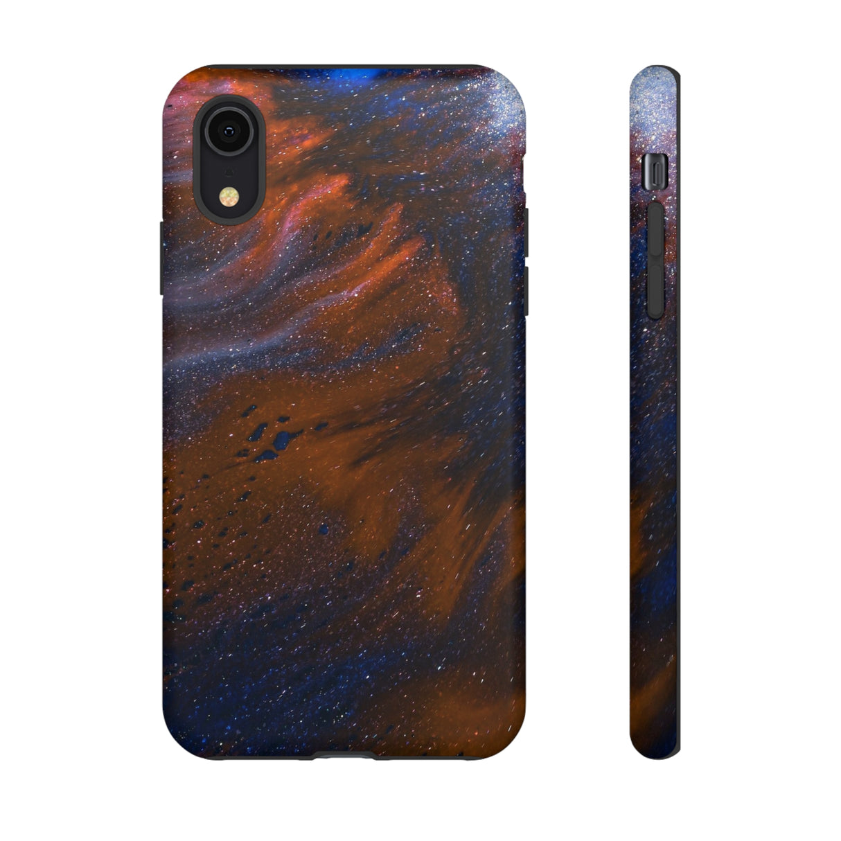 Gold Daze Ink Art iPhone Case (Protective) iPhone XR Matte Phone Case