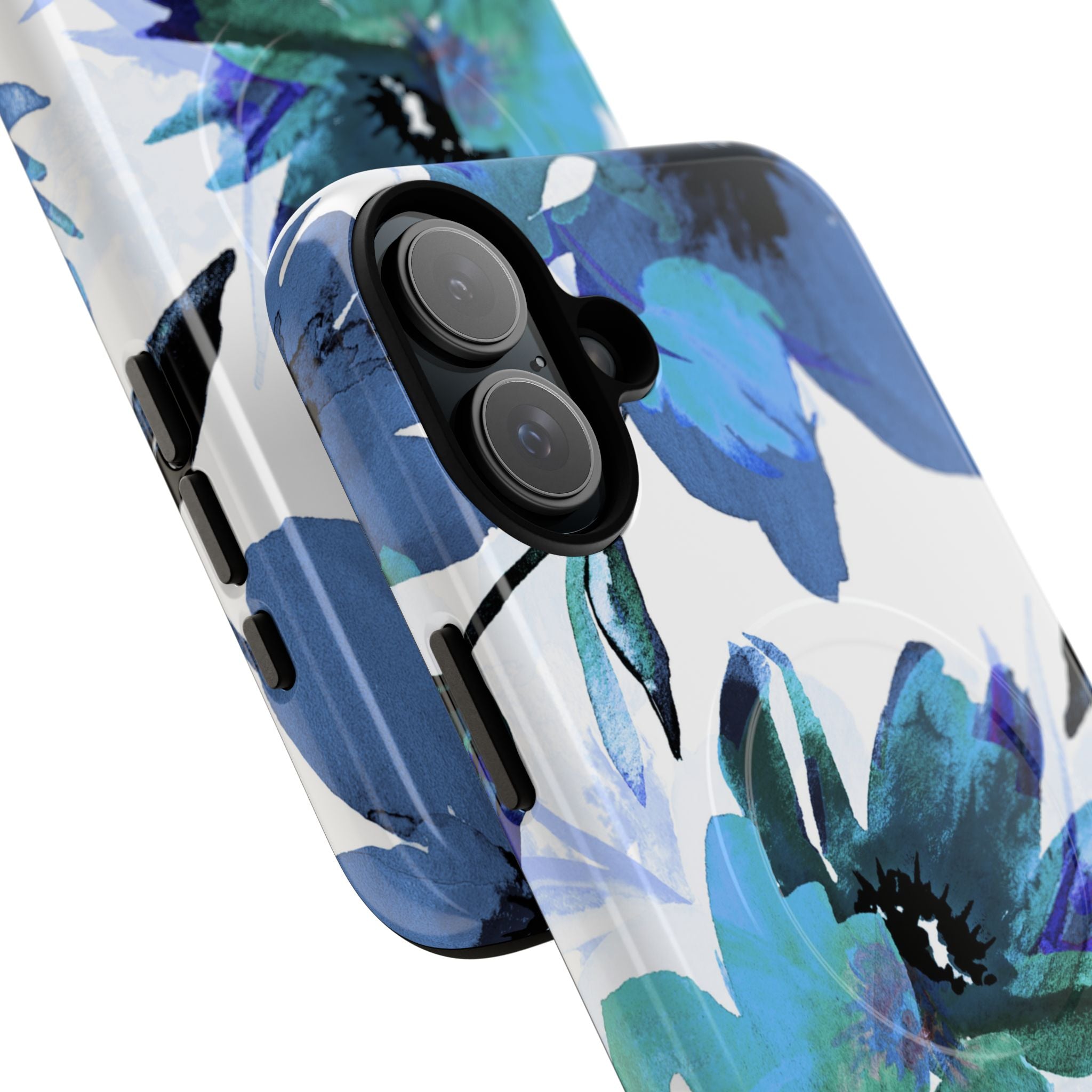 Blue Blossom Radiance iPhone 16 Plus Case - Tough+