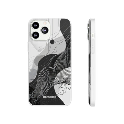 Monochrome Elegance | Flexible Phone Case for iPhone