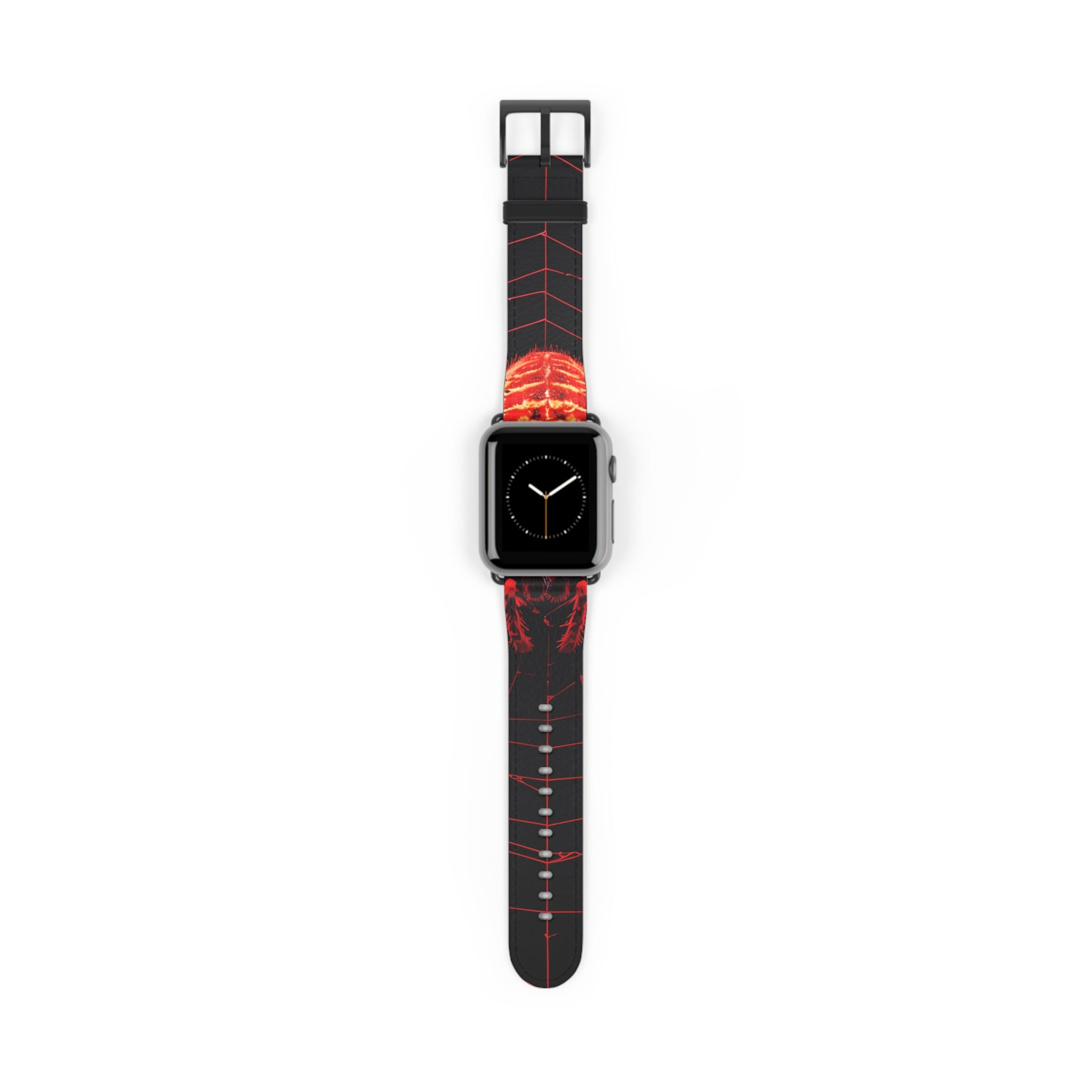 Crimson Spiderweb - Watch Band